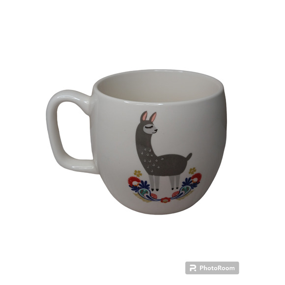 OpalHouse White "No Drama" Llama Procelain Mug, 16oz - Used - Picture 2 of 5